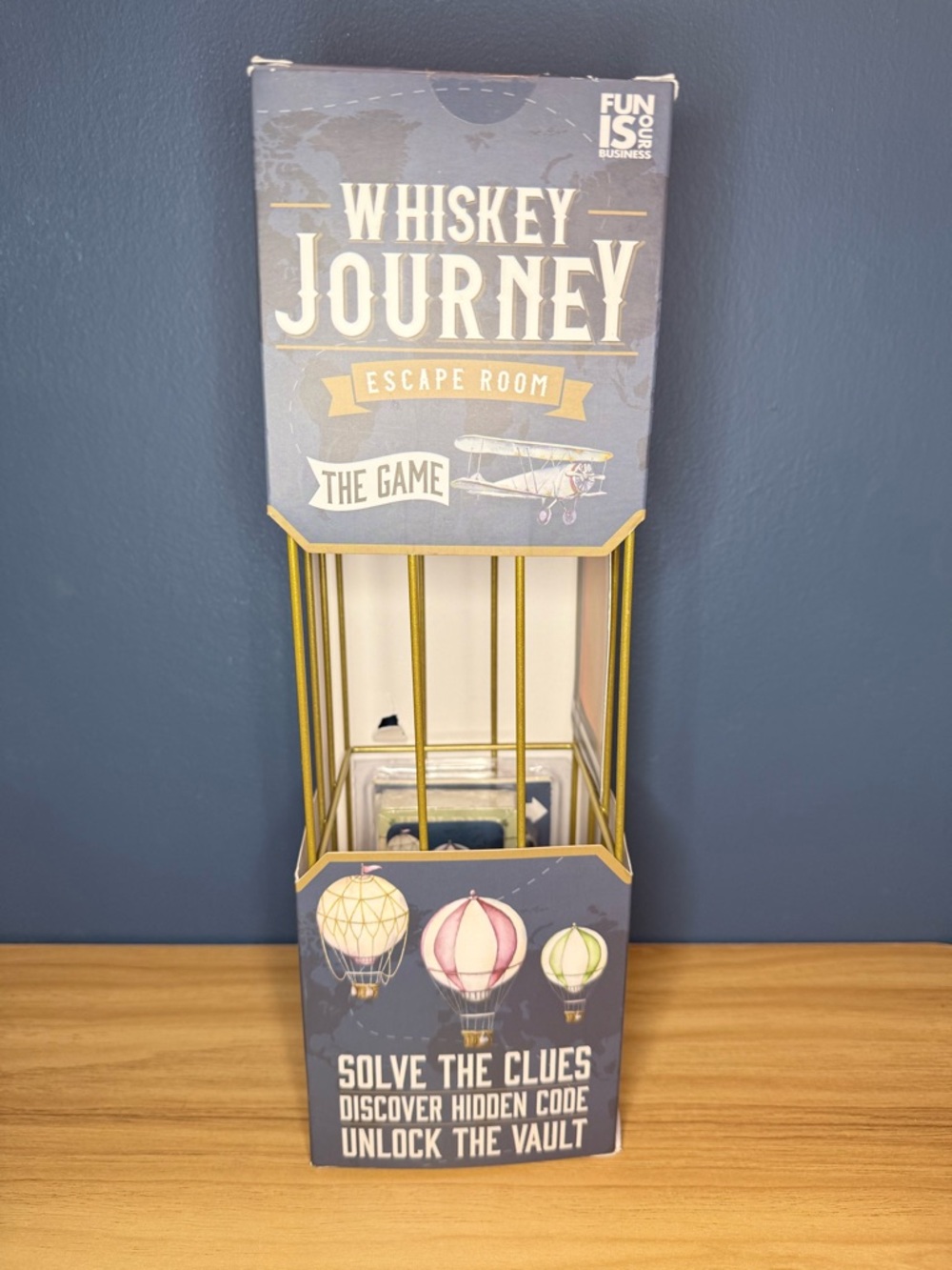 Whiskey Journey Escape Room Game New NIB Boxer Gifts Vault Puzzle Drinking Gift